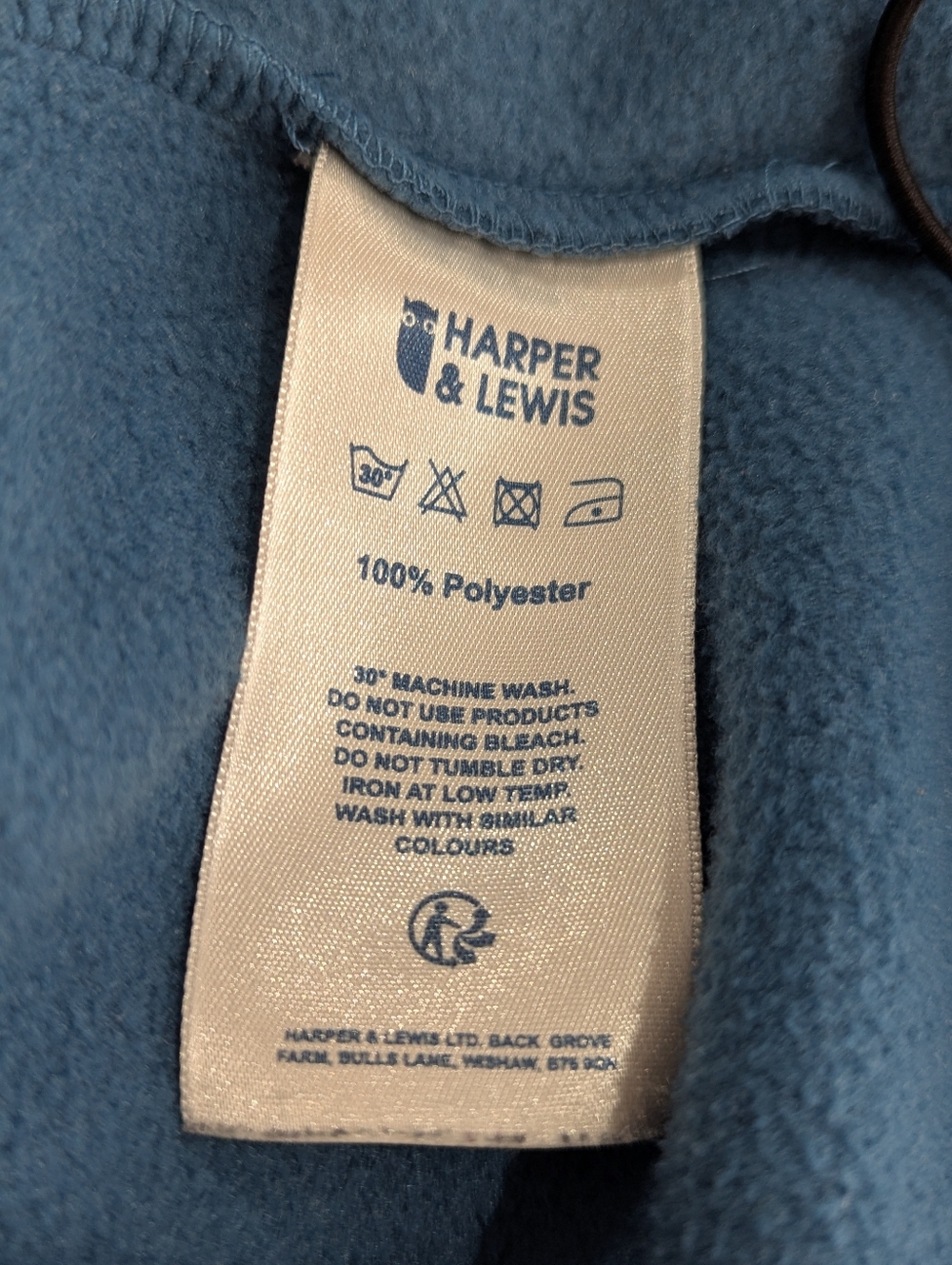 Harper & Lewis Womens Fleece Pullover Lavender Purple Teal Colorblock Med NWOT - Picture 5 of 8